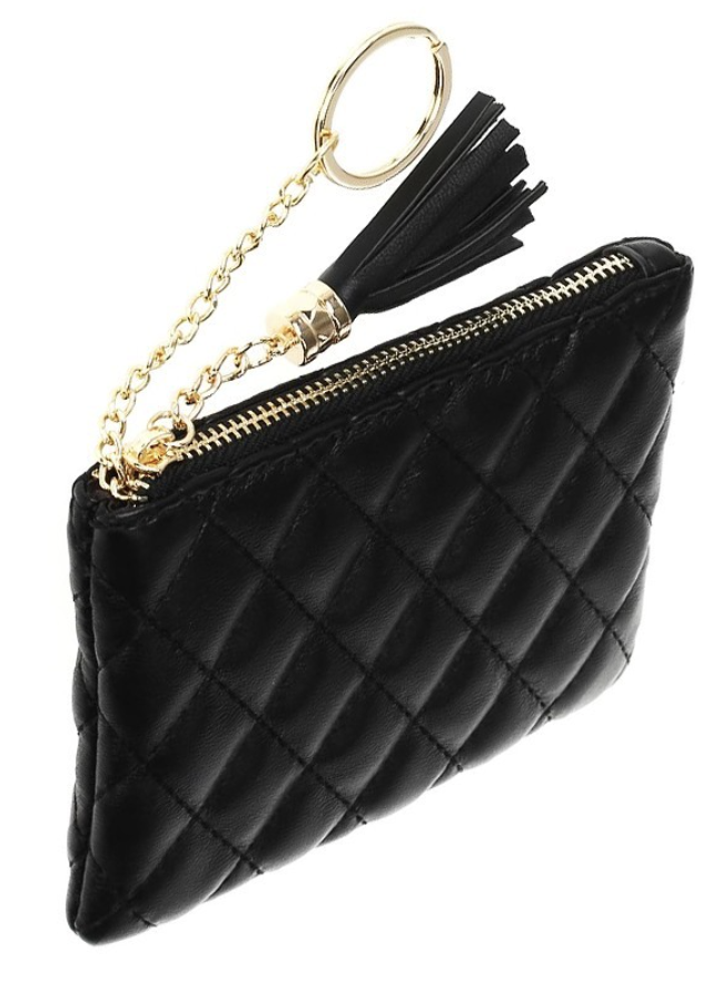 Small Zip Quilted Wallet | Adorn V Seven – ADORN V SEVEN