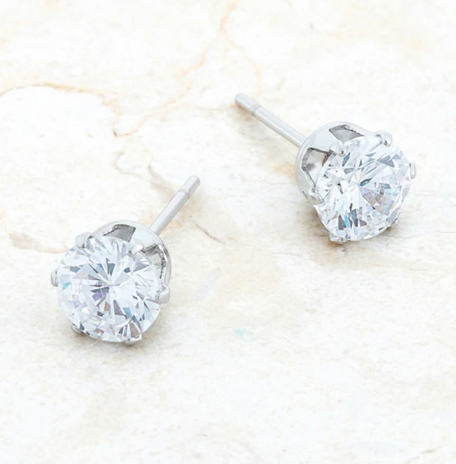 Belle Stainless Steel Studs (Silver)