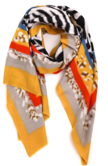 ultra-soft-yellow-zebra-print-scarf 